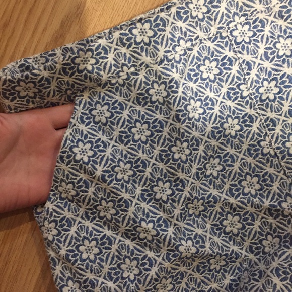 Blue Patterned Shorts - Picture 2 of 5